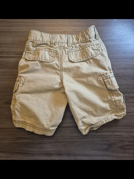 Carter's Boys' Tan Cargo Khaki Shorts Adjustable Waist for Kids Size 4 - Picture 9 of 9